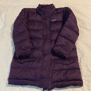 Patagonia Girls Deep Purple Puffer Jacket size XS 5-6